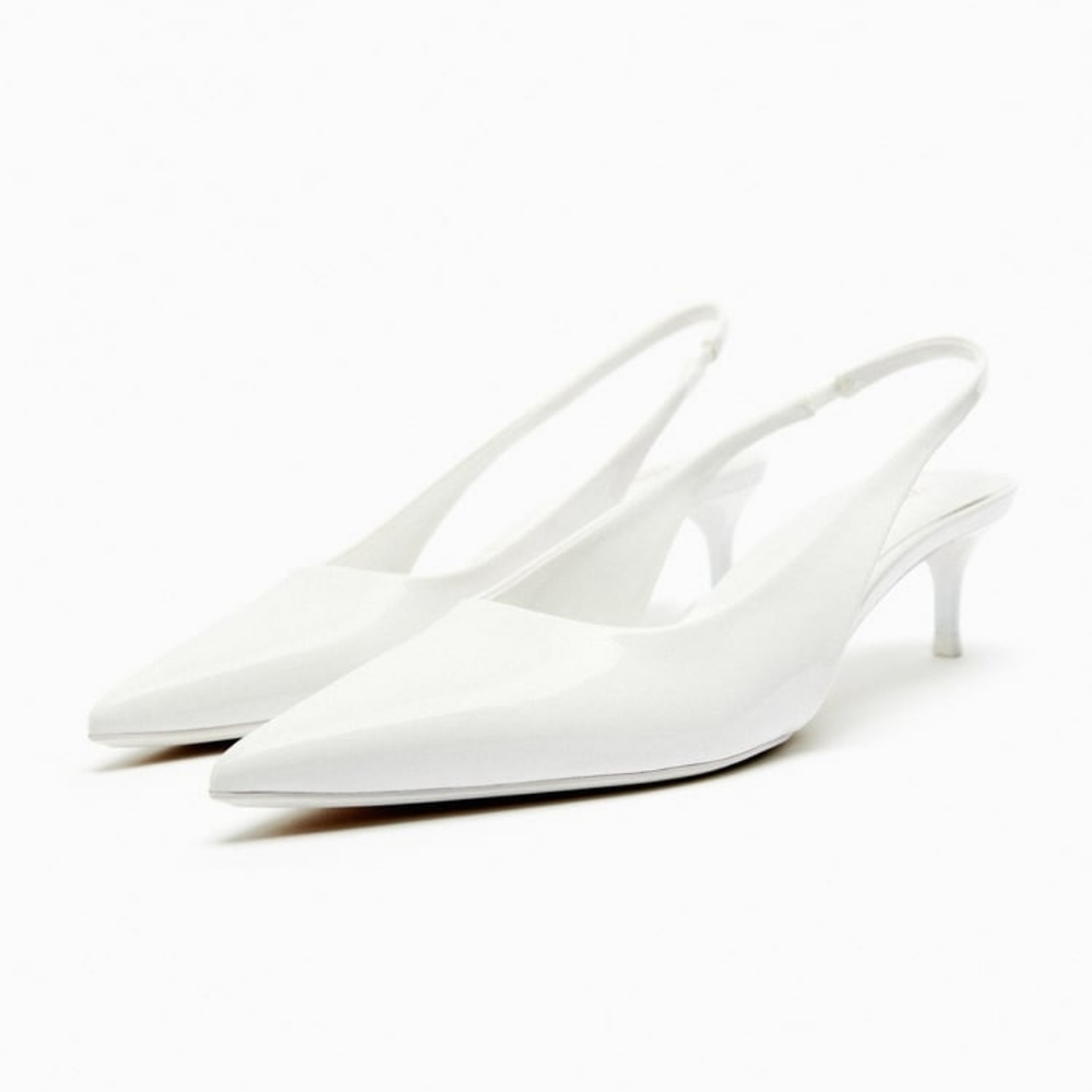 ZARA LIMITED EDITION HEELED SLINGBACK SHOES